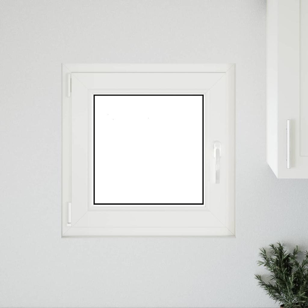 Basement Window RISOR 50 x 50 cm PVC and Glass White