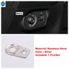 Stainless Steel Silver Auto Glove Box Sequin / Rear Air Outlet / Door Bowl Panel Accessories Cover Trim For MG 5 MG5