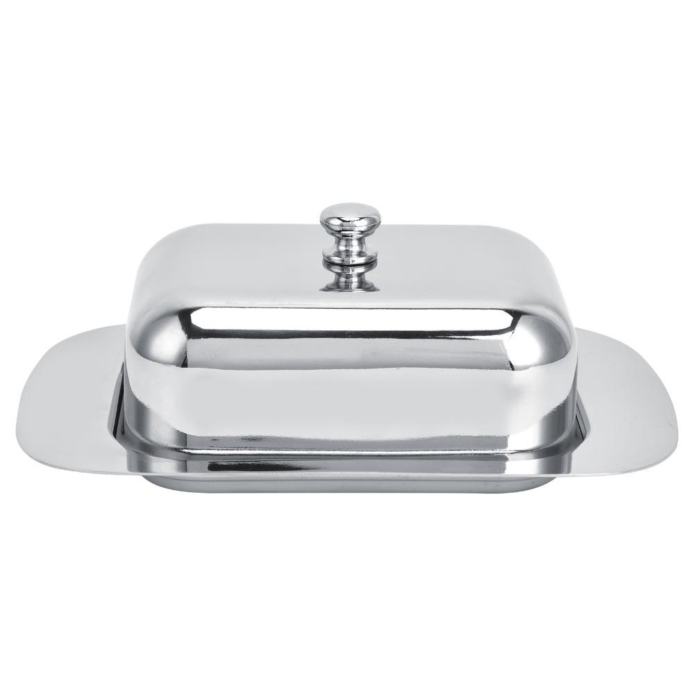 Stainless Steel Cheese Box Container With Cover Handle Metal Cheese Tray  Daily Dessert Serving