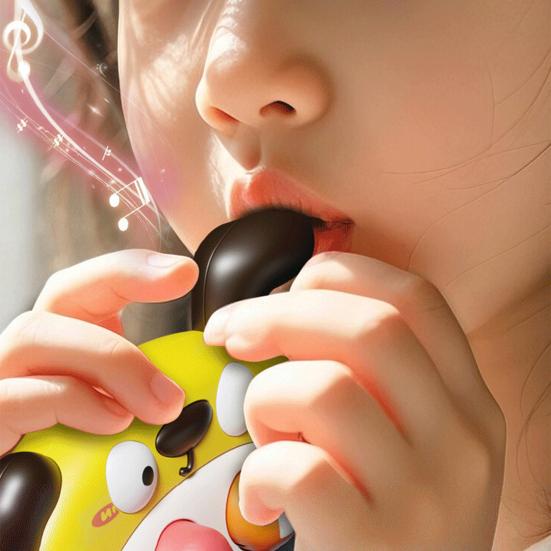2-In-1 Mole Beating Whistle Toy Cartoon Dog Milk Tea Cup Push Button Handheld Game Machine Portable Travel Toddlers Educational Press Button Toy
