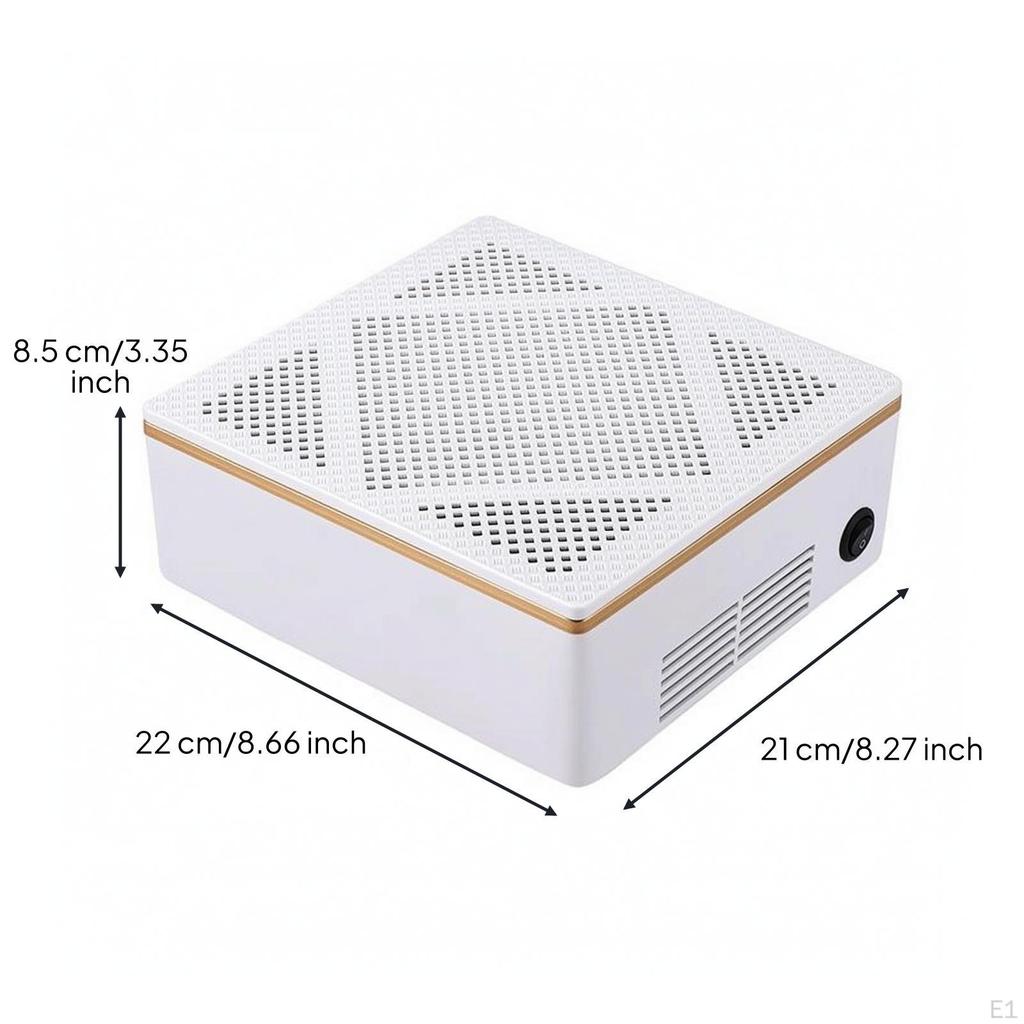 Nail Dust Collector Desktop with Removable Screen 60W Appliance for Manicurists,