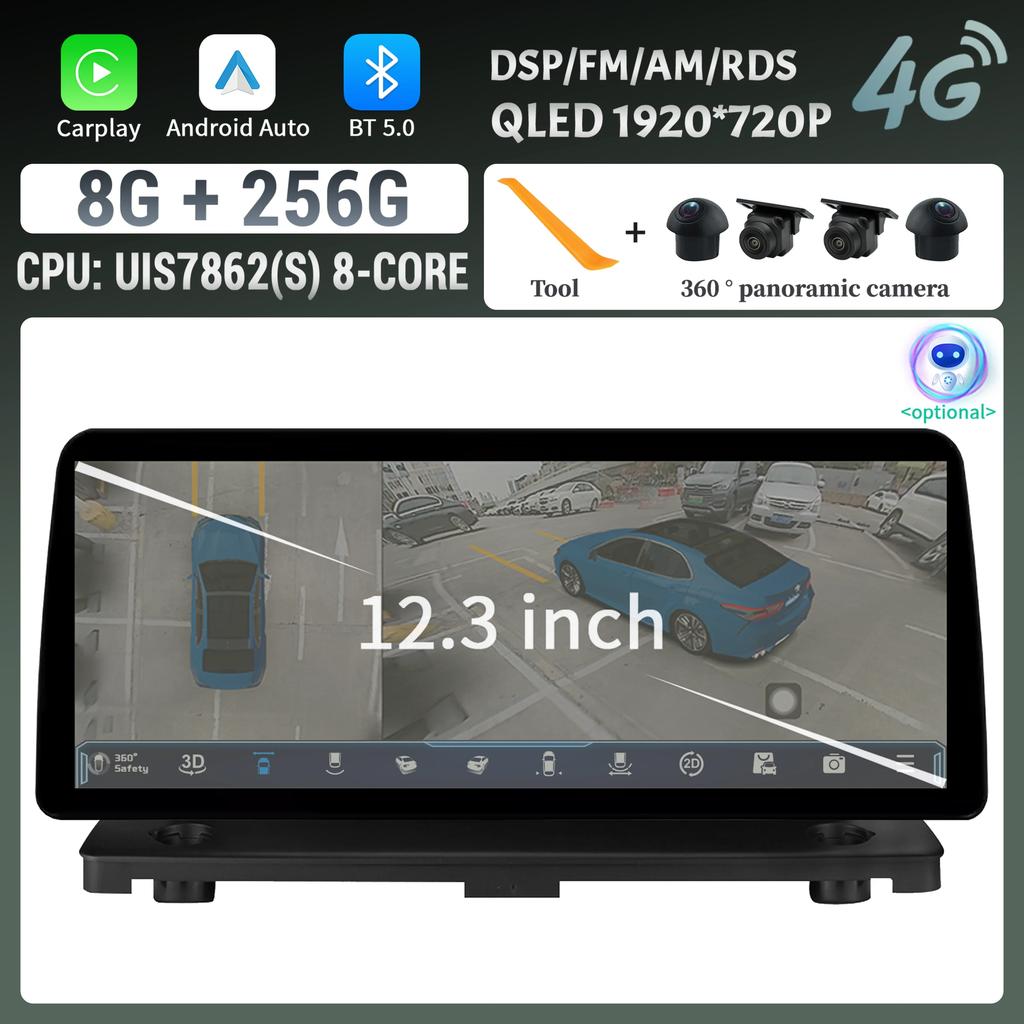 Автомобильное радио Carplay панель Мультимедиа 4G GPS BT Android 14 Навигация Автомобильные стереосистемы для VOLVO XC90 2004-2013 12,3-дюймовый экран Стерео