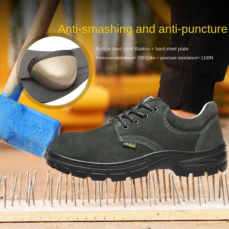Labor Insurance Shoes Anti-smashing and Anti-piercing Work Shoes Lightweight, Wear-resistant and Breathable Protective Safety Shoes