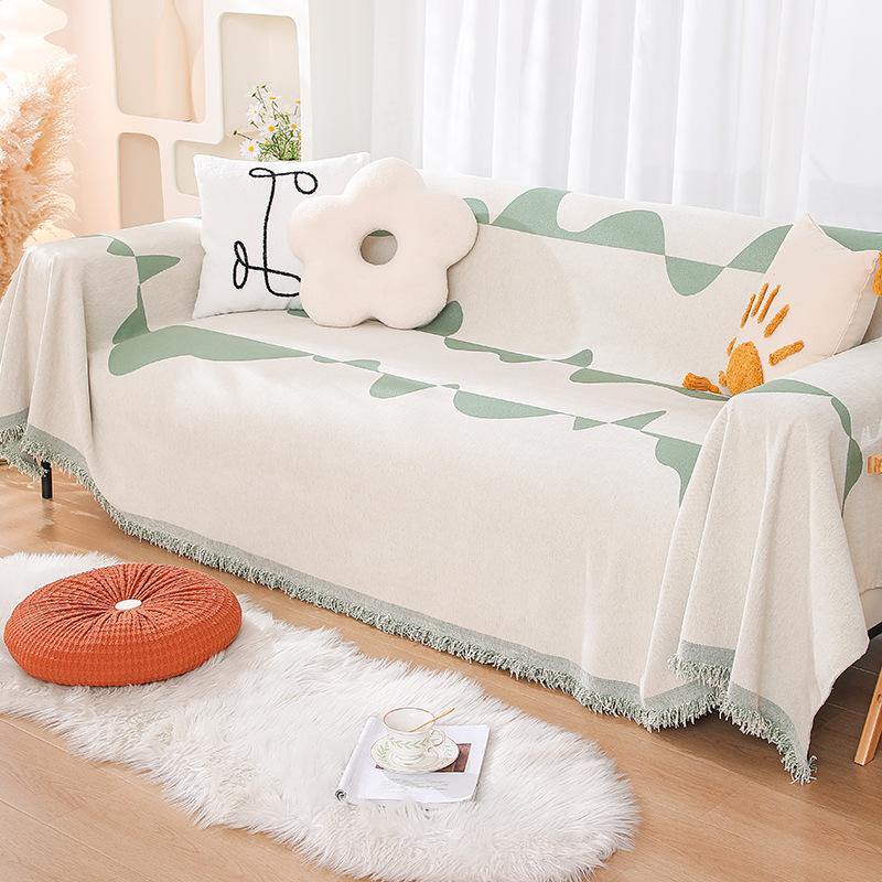 Sofa Cover Towel Ins Style Nordic Sofa Blanket Cover Towel All -Inclusive Sofa Cover Four Seasons Universal Sofa Cushion