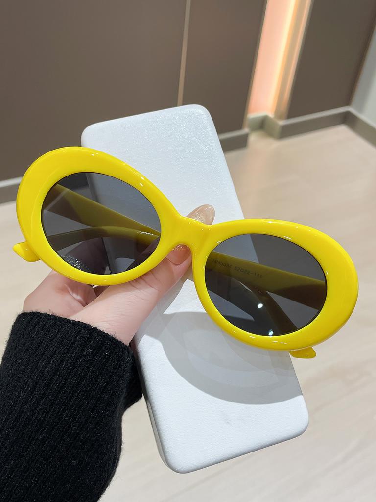 Stylish Women'S Small Frame Oval Sunglasses Latest Cool Multi Color Design Glasses Classic Style Designer Shades Uv400 Protection Eye Wear