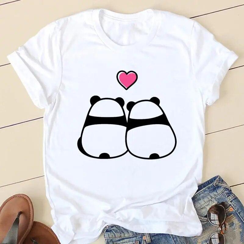 Women Avocado Love Sweet 90s Short Sleeve Graphic Tee T-shirts Female Ladies Fashion Casual Clothing Summer Tshirt Clothes