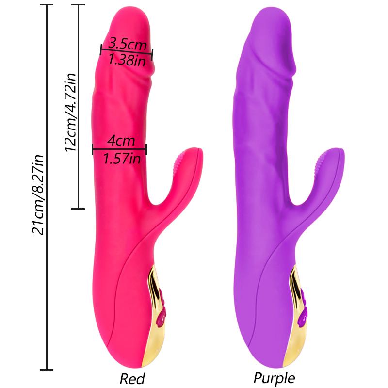 Магнитно-импульсный автоматический толкающий вибратор для женщин с подогревом, телескопическая мастурбация, стимуляция точки G, секс-игрушка для клитора