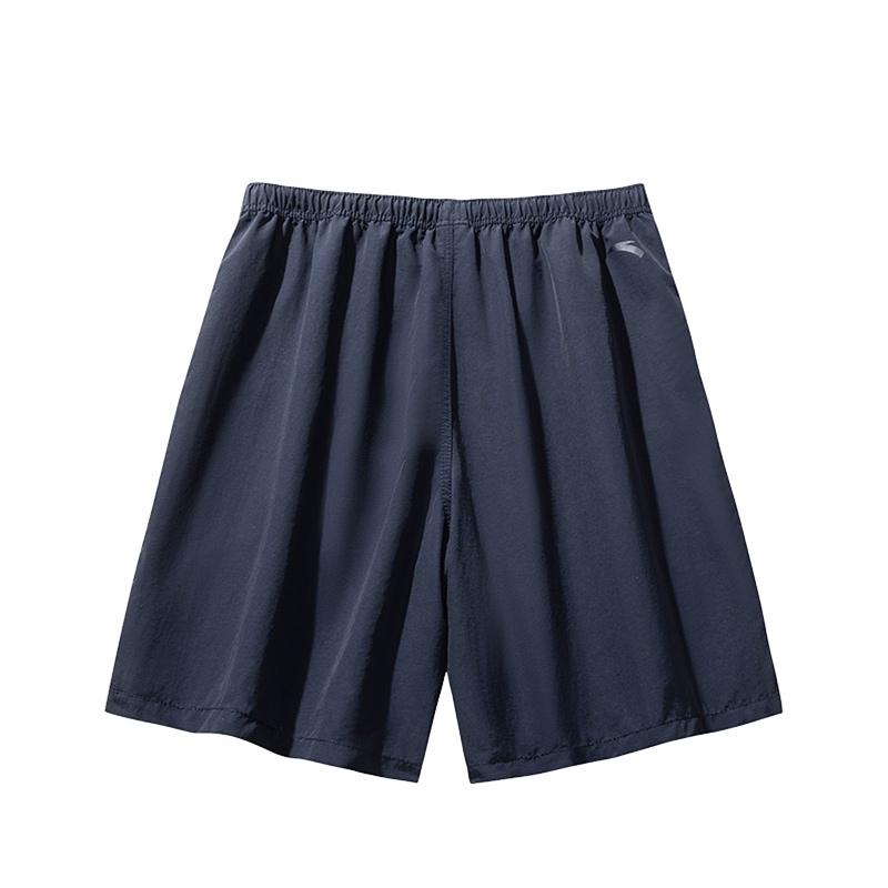 Anta Outdoor Series Sports Simple Solid Color Elastic Casual Shorts Men Shorts Deep-Night-Blue 952526504-9