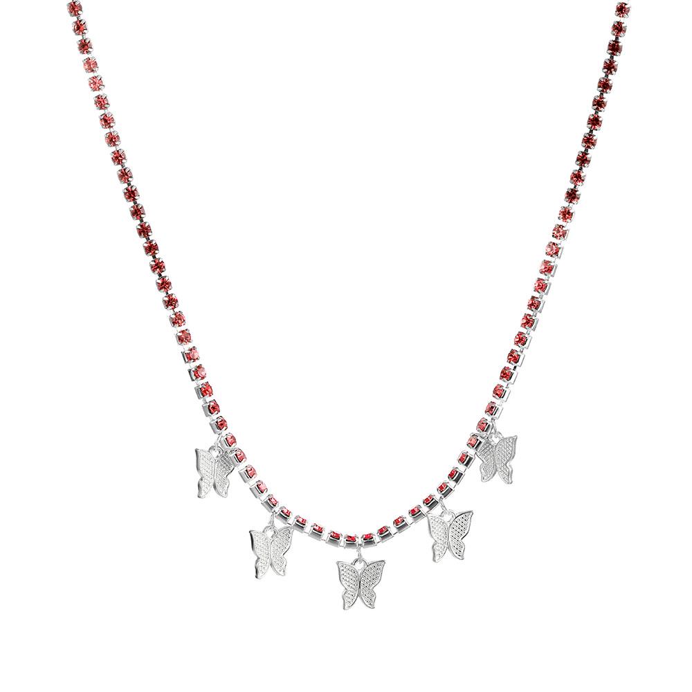 Ожерелье с бабочкой, кулон с бабочкой, ожерелье, женская цепочка на ключицу, модные женские украшения, подарок для девушки