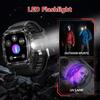 SmartWatch for Men 3ATM Waterproof with Call/LED Flashlight 2.02" HD Screen Smartwatch Compass Fitness Tracker HR/Blood Pressure Monitor Watch