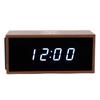 Цифровой будильник с функцией беспроводного зарядного устройства MDF PVC LED Display Коричневый Независимые функциональные клавиши