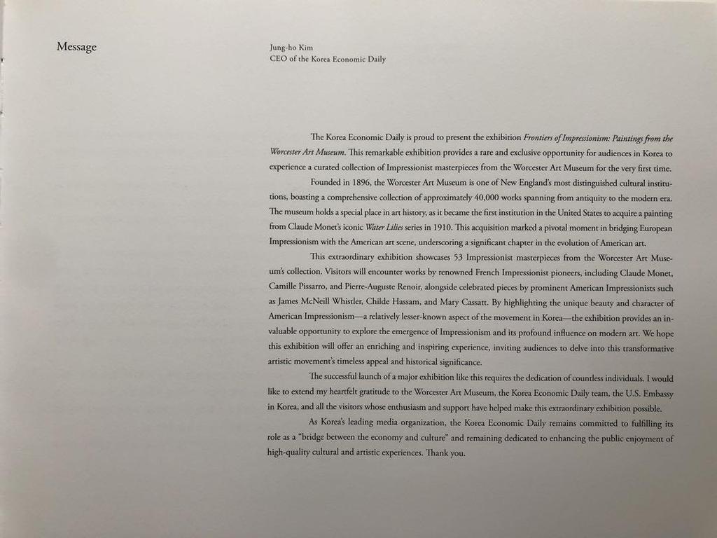 [USED] Impressionism: From Monet to America Catalog Korean Foreign Book Painting