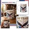 Кофейная кружка к 250-летию Полусемисотлетия 1776 2026 Патриотическая керамическая чашка 301-400 мл Прочная посуда для повседневного использования