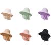 Hiking Hats Wide Brim Bucket Hat Long Wide Brim Hat with Neck Cover Panama Fishing Cap  Travel