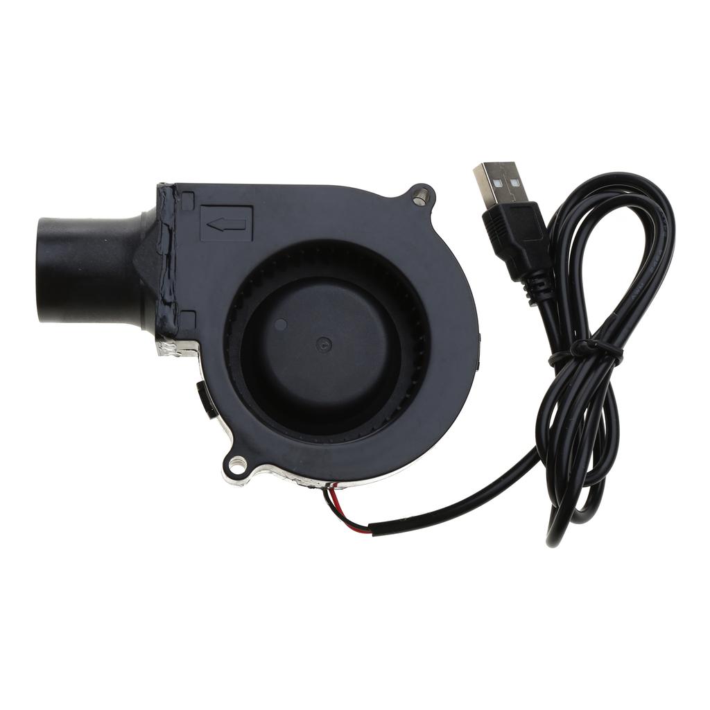 Портативный USB-вентилятор для барбекю, пикника, кемпинга, турбонагнетатель с низким уровнем шума, шарикоподшипник, 2600 об/мин, мощность 1,5 Вт, низкий уровень шума