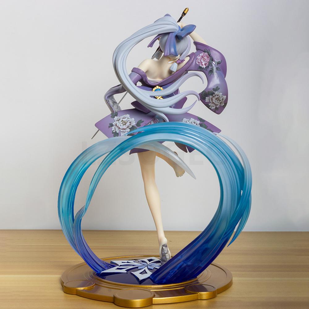 27 см Genshin Impact Камисато Аяка ПВХ Фигурка Аниме Фигурка Модель Игрушки Коллекция Настольная Кукла Подарки