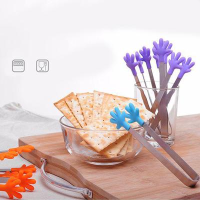 1 шт., креативный мини-силиконовый зажим для еды, квадратный зажим для сахара, зажим для печенья, закусок, зажим для пальмового десерта, зажим для кубиков льда, небольшой зажим для сетки для льда, кухонные гаджеты