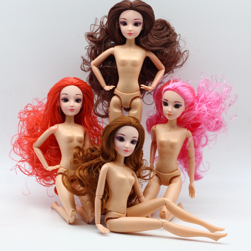 Кукла с подвижными суставами и длинными волосами для детей