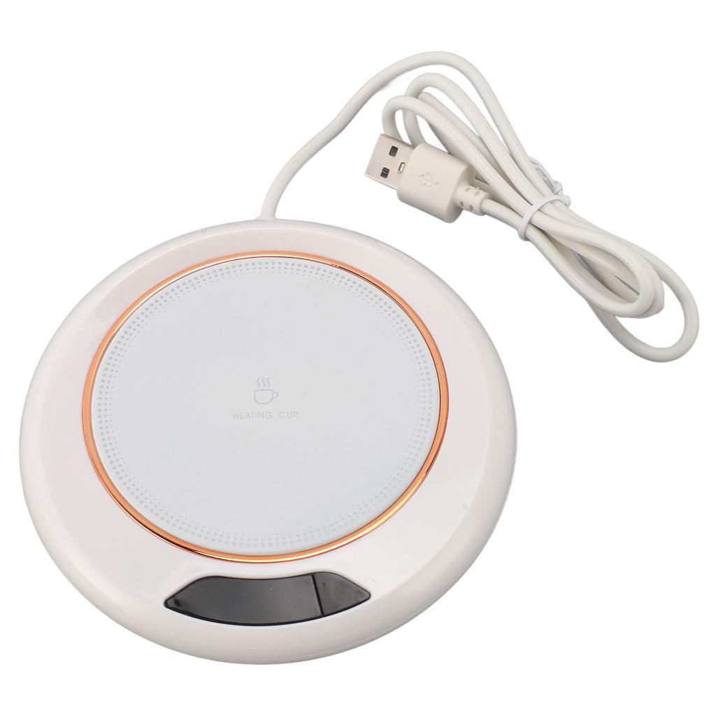 Electric Coffee Warmer 3 Temp Settings Timer USB Power Supply Automatic Coffee Heater for Home