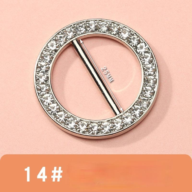 Элегантная футболка круглой формы, зажимы для футболок, пряжки для шарфа, зажим для футболки, кольцо для одежды, угловые завязанные пряжки, внутренний диаметр 29-35 мм