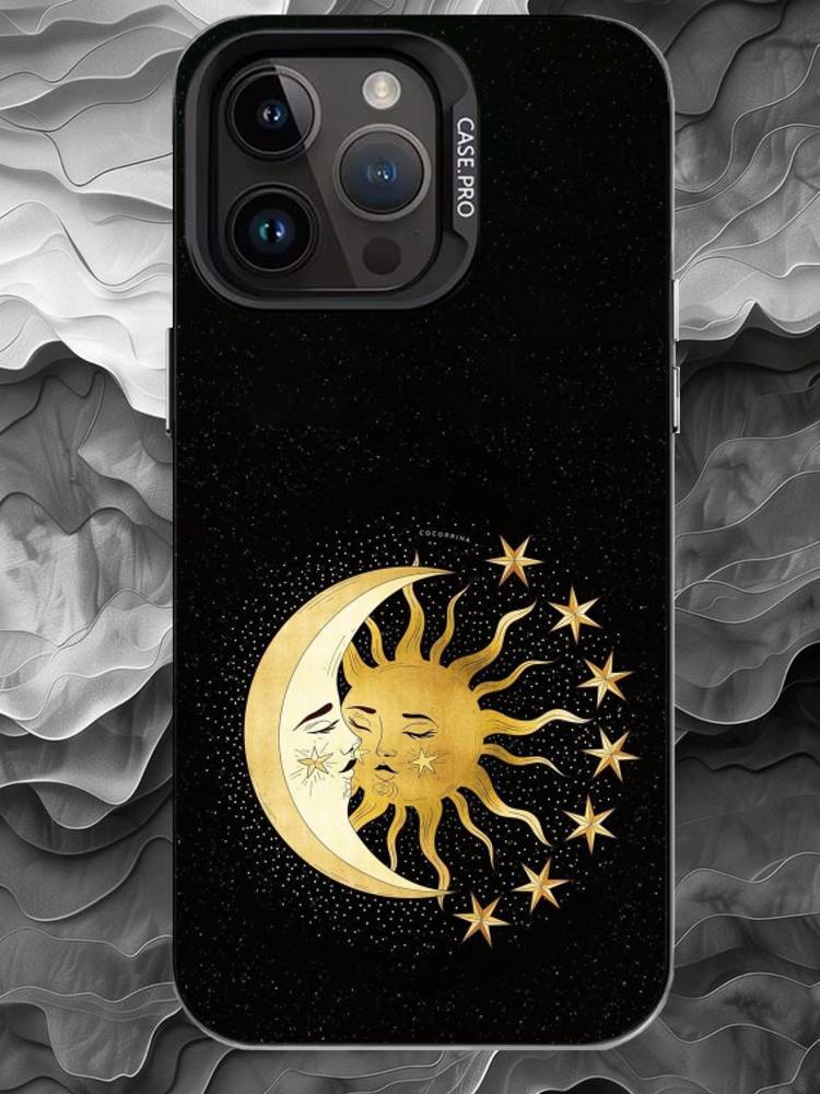 A-astrology Чехол для телефона для iPhone 17 16 15 14 13 12 11 Pro Max Plus Серебристый Матовый Черный Чехол
