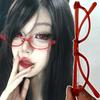 Anime Character Kamishiro Rize Cosplay Red Glasses Akemi Homura Role Play Half Frame Eyeglass Without Lens Accessories Eyewear