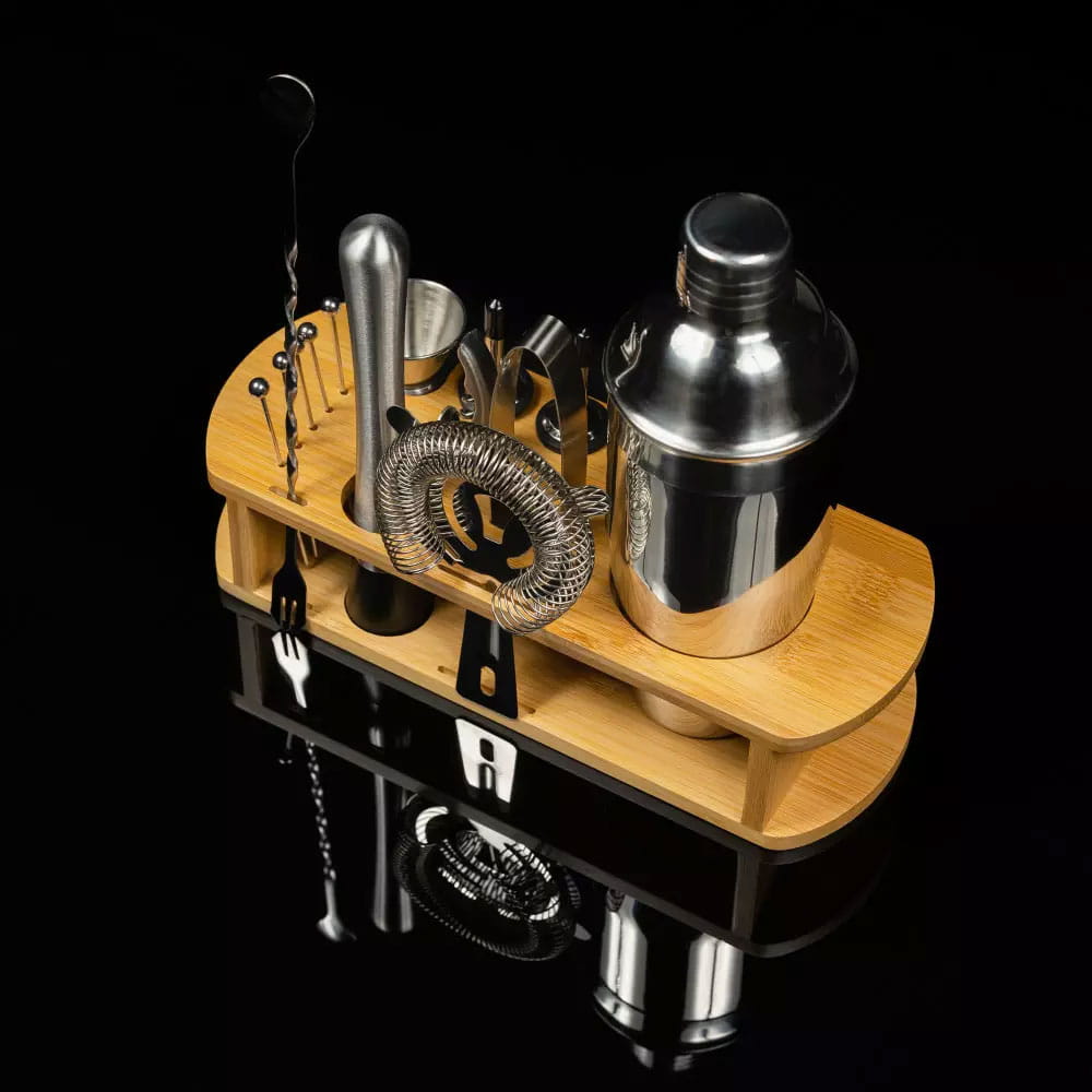 Zestaw barmański 16 elementów Shaker KLAUSBERG KB-7582 srebrny