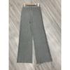 Women's Fringed Knit Wide Leg Pants High Waisted Straight Leg Pants