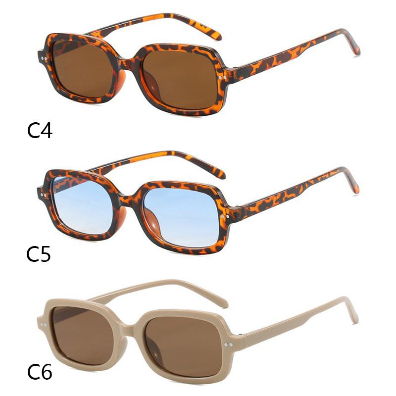 Korean Ins Style Square Sunglasses Women Men Simple Light Color Leisure Sun Glasses Commute Business Glasses