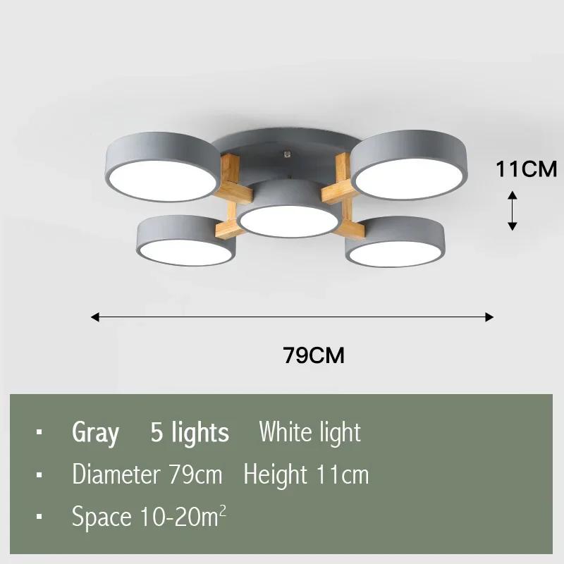 Потолочные светильники из скандинавского дерева, светодиодные, для помещений, цветные, декоративная люстра Macaron, креативный потолочный светильник для гостиной, спальни, кабинета, кафе