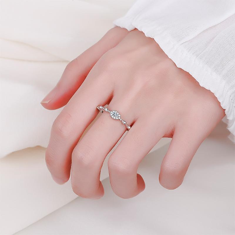 Ослепительные сверкающие обручальные кольца на палец, подлинные кольца из стерлингового серебра 925 пробы с прозрачным цирконом, изысканные женские модные украшения