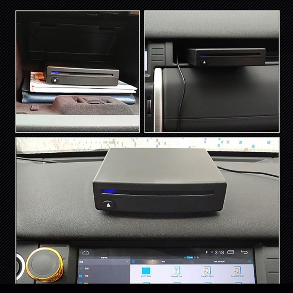 Супертонкий USB-питание, внешний автомобильный CD-DVD-плеер, совместимый с ПК, светодиодным телевизором, MP5, мультимедийный плеер, автомобильные аксессуары