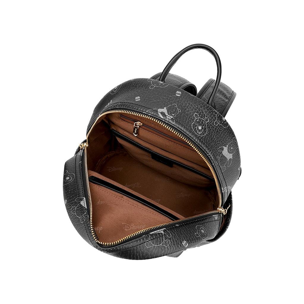 Disney Winnie Exclusive Nameplate Cute College Student Commuting Travel Versatile Lightweight Backpack Women backpack Pink Black DHF51640-C1