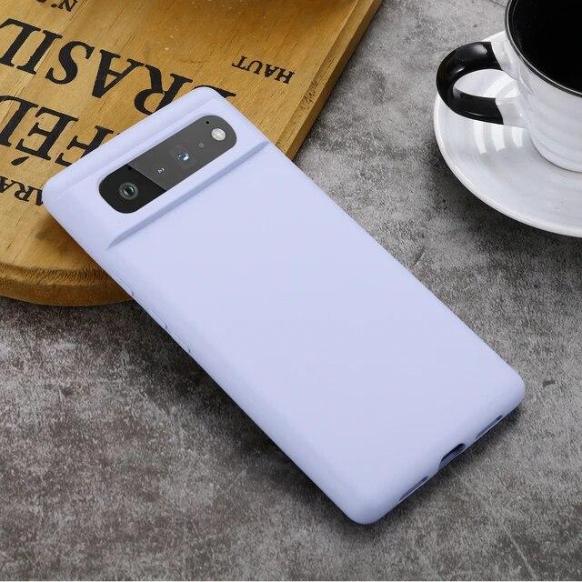 Real Liquid Silicone Phone Case For Google Pixel 8 Pro 7 Pro 6 Pro 6A 7A Case Soft Shockproof Bumper Protection Cover