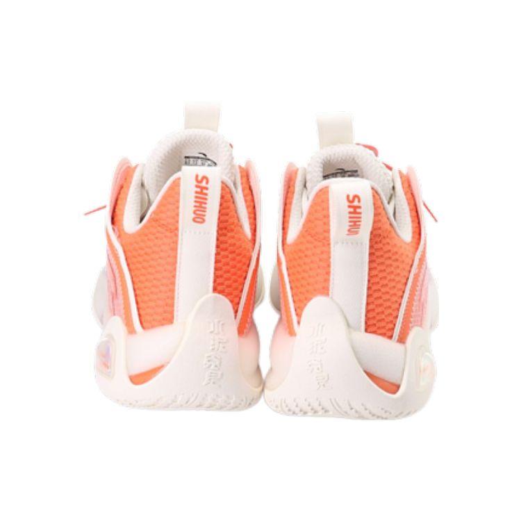 Anta Cement Bubble 2.0 Performance Non-Slip Low-Top Basketball Shoes Men Sneaker White Purple Orange 112221610S-1