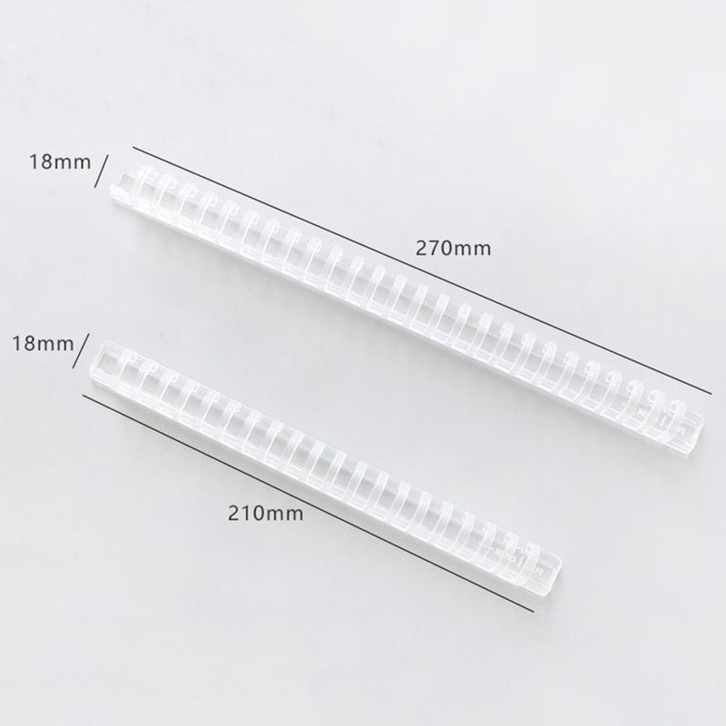 for Notebook Album Scrapbook Notebook Binding Spines Loose Leaf Book Binder Rings Binder Circle Ring Plastic Comb Bindings