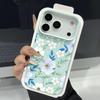 Чехол с принтом «Цветы и Листья» для iPhone 17 18 Pro Max Силиконовый чехол с кожаной текстурой для iPhone 16 15 14 13 Pro Max 17E