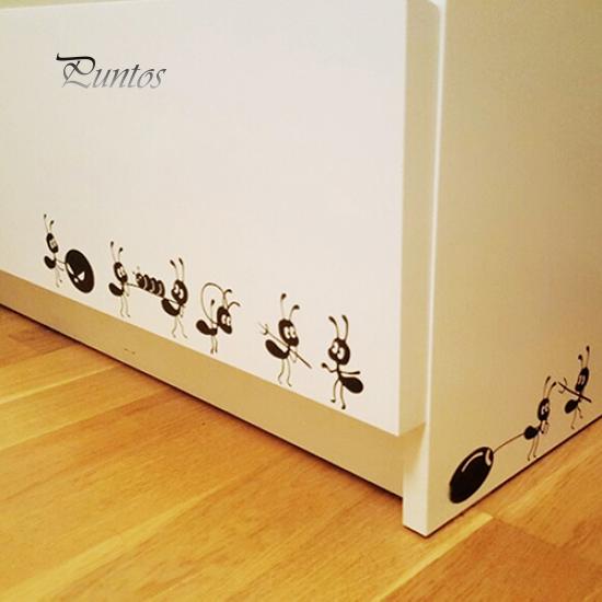 Домашний Декор Меблировка Стикер Стены Мультфильм Муравей Украшения Стеклянные Наклейки Зеркало Декор Окна