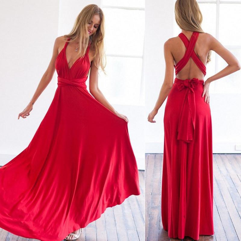 Sexy Women Boho Maxi Club Dress Bandage Long Dress Party Multi Way Bridesmaids Convertible Infinity