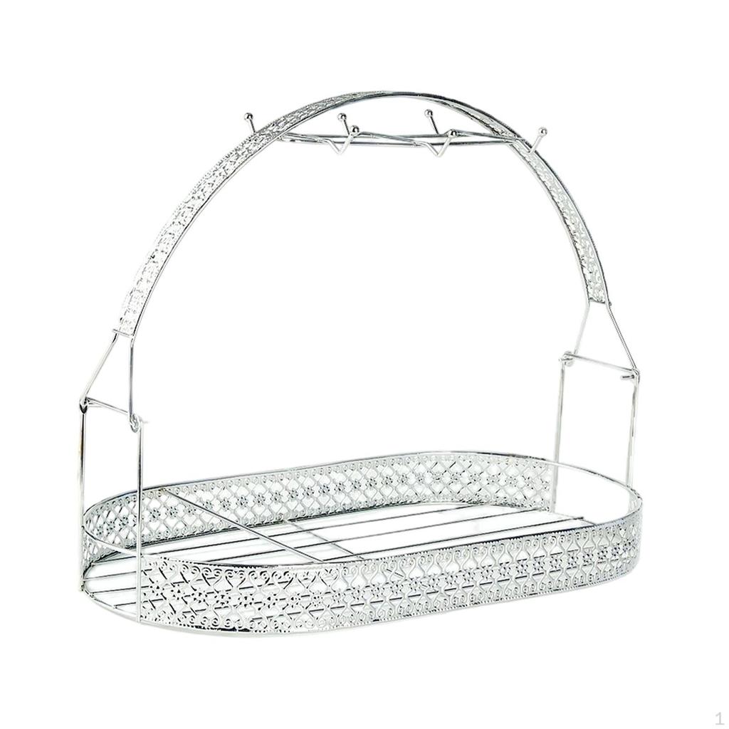 Аксессуары для подставки для бутылок Роскошный дом на 6 чашек Подарок Экономия места Кухонная столешница Железо Офис