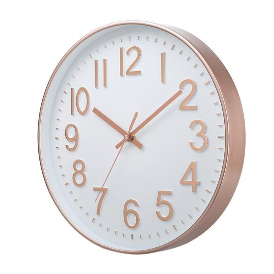 Wall Clock Large Numerals Design Easy-to-Read Battery Operated Modern Silent Non-Ticking Round Clock Wall Decoration