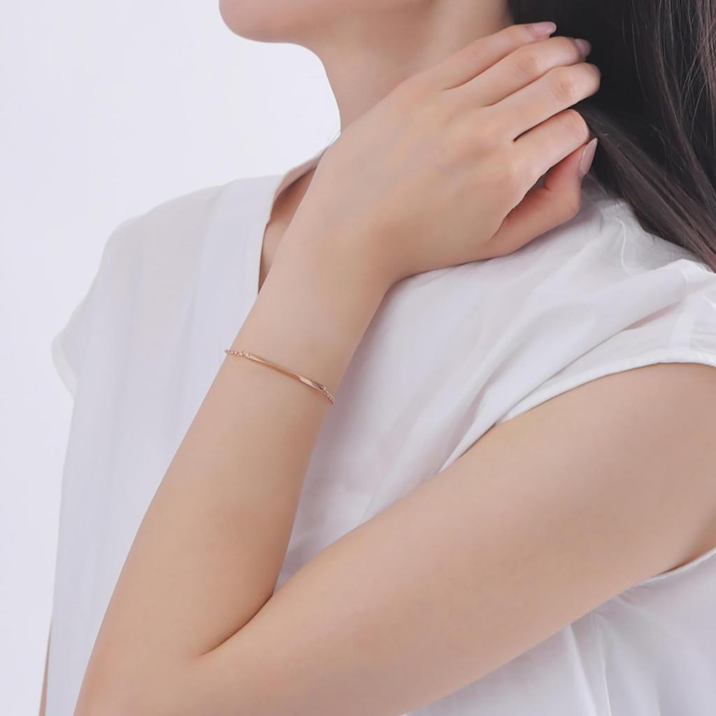 Pair Bracelet Surgical Stainless Steel Diamond Twist Message Pink Silver [White Clover] & 4SBR039GO&4SBR040SV