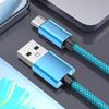 Плетеные кабели для зарядки телефона USB C Быстрая зарядка 3A Power Delivery 100 Вт 480 Мбит/с Передача данных для нескольких устройств