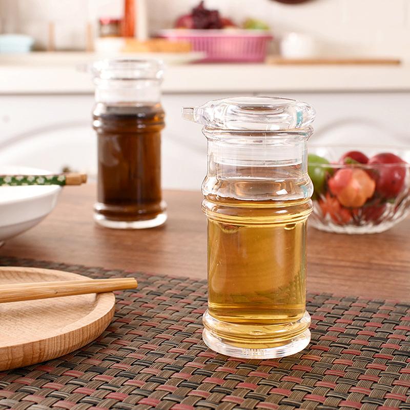 Acrylic Soy Sauce Bottle Large-Capacity Sealed Seasoning Pot Multifunctional Leak-Proof Vinegar Oil Bottle Kitchen Utensils Tool