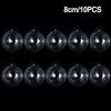 10PCS Versatile Transparent Acrylic Open Balls for Holiday Crafts and DIY