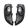 Areyourshop Pair Grille Gloss Black Front Fog Light Lamp Cover Fit Ford Fiesta 2013-2017