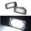 Pair 18 SMD LED Car Number License Plate Lights Lamps White For Mercedes Benz C-Class W203 4 Door Sedan 2001-2007 Car Styling