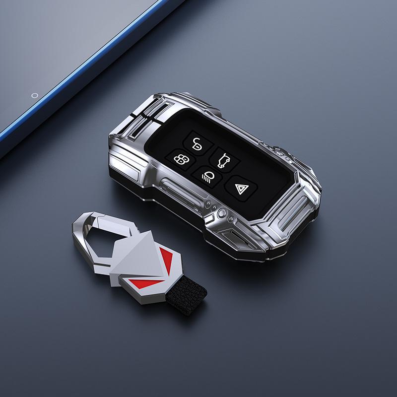 Совместимо с чехлом для ключей 2021 Range Rover Evoque/Jaguar: Discovery 5, Velar, Версия Sport - Чехол-брелок Car Star Pulse