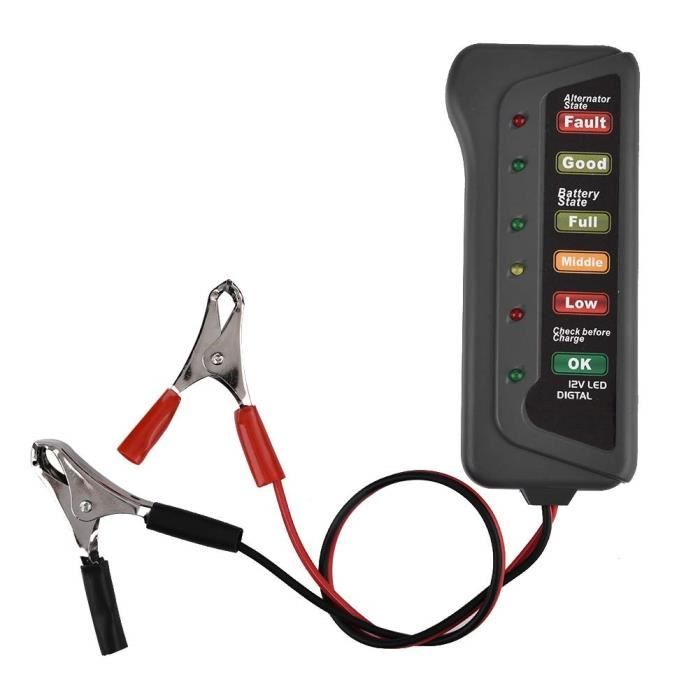 Duokon 12V Светодиодный Тестер Автомобильного Аккумулятора Проверка Запуска Генератора Аккумулятор и Генератор Тестер Анализатор