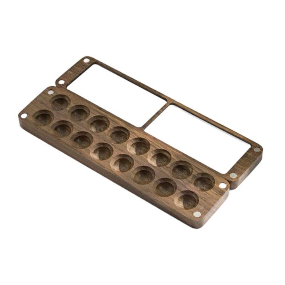 Empty Magnetic Sketch Wooden Portable Watercolor Painting Tool Painting Tray Paint Box Palette